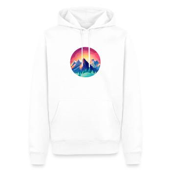 Mountains Hiking Mountain hikers Hiking Mountain hiking - Men’s Premium Organic Hoodie - white - Front - Nico (187cm)