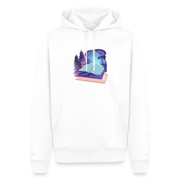 Reading Gift Book Readers Book Lovers Books - Men’s Premium Organic Hoodie - white - Front - Nico (187cm)