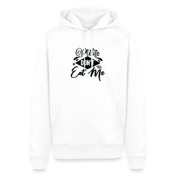 Please Don´t Eat Me - Männer Premium Bio Hoodie - Weiß - Vorne - Nico (187cm)