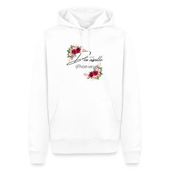 Demoiselle d’honneur - Sweat à capuche Premium bio Homme - blanc - Devant - Nico (187cm)