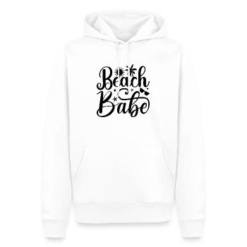 Beach Babe - Männer Premium Bio Hoodie - Weiß - Vorne - Nico (187cm)