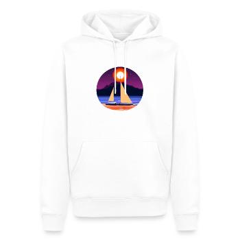 Sailboat Sailing Ship Sailing Sport Sailors - Men’s Premium Organic Hoodie - white - Front - Nico (187cm)