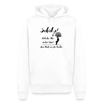 Hände vom Sack Soldat - Männer Premium Bio Hoodie - Weiß - Vorne - Nico (187cm)