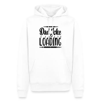 Dad Joke Loading - Men’s Premium Organic Hoodie - white - Front - Nico (187cm)