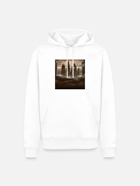 Die neuartige Futurwelt Version 2 - Männer Premium Bio Hoodie - Weiß