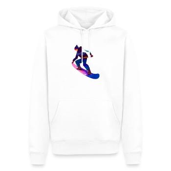Snowboardsport Snowboard Geschenk Snowboardfahrer - Männer Premium Bio Hoodie - Weiß - Vorne - Nico (187cm)