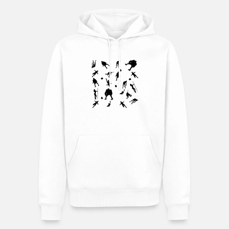 Conception de zombies - Sweat à capuche Premium bio Homme - blanc