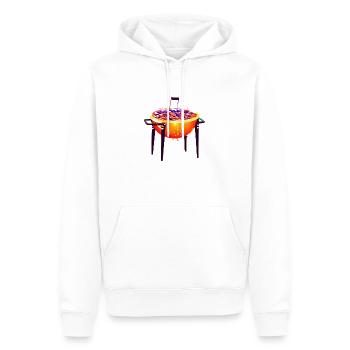 Grillzange Geschenk Grill Grillen Grillbesteck - Männer Premium Bio Hoodie - Weiß - Vorne - Nico (187cm)