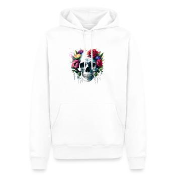 Blüten des Jenseits - Männer Premium Bio Hoodie - Weiß - Vorne - Nico (187cm)