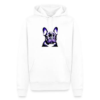 Chien Bouledogue Français Chiens Propriétaire de Chien - Sweat à capuche Premium bio Homme - blanc - Devant - Nico (187cm)