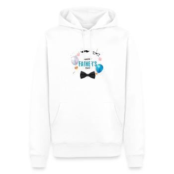 Cadeau Fête des Pères - Papa est le meilleur / Journée des hommes - Sweat à capuche Premium bio Homme - blanc - Devant - Nico (187cm)
