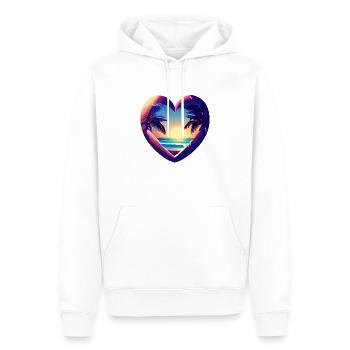 Sommerurlaub Sonne Palme Insel Strand Palmen - Männer Premium Bio Hoodie - Weiß - Vorne - Nico (187cm)