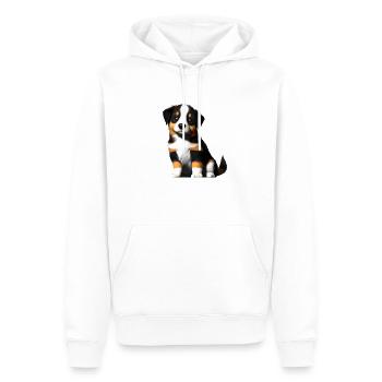 Chiot Berger Australien Propriétaire Chien - Sweat à capuche Premium bio Homme - blanc - Devant - Nico (187cm)
