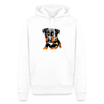 Rottweiler Propriétaire Rottweiler Puppy Dog Propriétaire - Sweat à capuche Premium bio Homme - blanc - Devant - Nico (187cm)