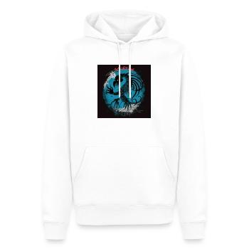 SKORPION STERNZEICHEN ZWEI - Männer Premium Bio Hoodie - Weiß - Vorne - Nico (187cm)