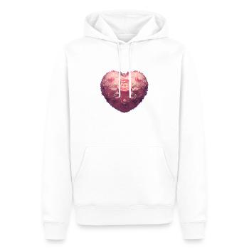 Muttertag Hochzeit Verlobung Liebe Valentinstag - Männer Premium Bio Hoodie - Weiß - Vorne - Nico (187cm)