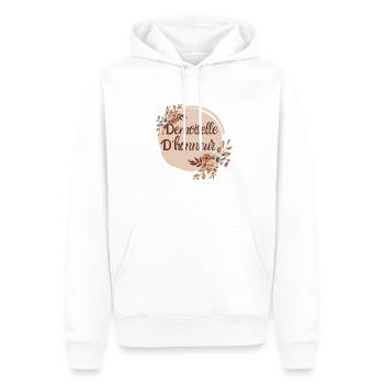 Demoiselle d'honneur floral - Sweat à capuche Premium bio Homme - blanc - Devant - Nico (187cm)