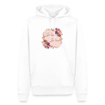 Demoiselle d'honneur floral - Sweat à capuche Premium bio Homme - blanc - Devant - Nico (187cm)