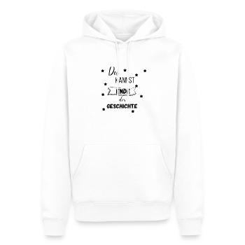 Du kannst! Ende! - Männer Premium Bio Hoodie - Weiß - Vorne - Nico (187cm)