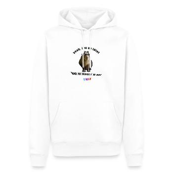 Capybara Meme - Männer Premium Bio Hoodie - Weiß - Vorne - Nico (187cm)
