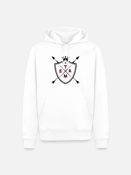 Team Coat of Arms - Men’s Premium Organic Hoodie - white