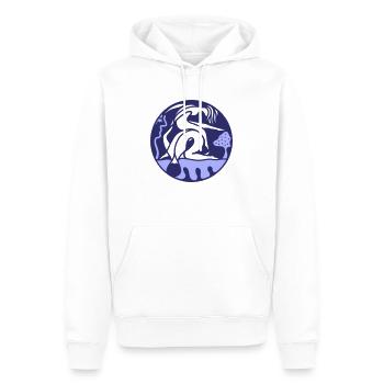 Aucun problème. La relativité et l’illusion des soucis - Sweat à capuche Premium bio Homme - blanc - Devant - Nico (187cm)