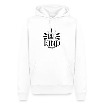 Bee kind - Bee-friendly "Be friendly" - Men’s Premium Organic Hoodie - white - Front - Nico (187cm)