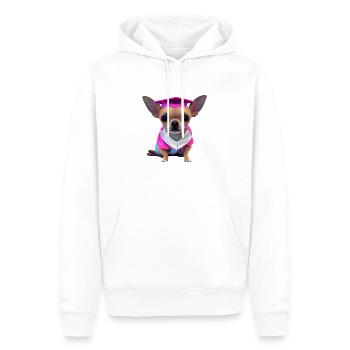 Bachelor Chihuahua Graduation Study Dogs - Sweat à capuche Premium bio Homme - blanc - Devant - Nico (187cm)