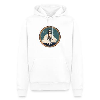 Atteignez les étoiles! - Sweat à capuche Premium bio Homme - blanc - Devant - Nico (187cm)