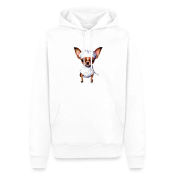 Chihuahua Chien Restaurateur Chihuahua Puppy Dogs - Sweat à capuche Premium bio Homme - blanc - Devant - Nico (187cm)