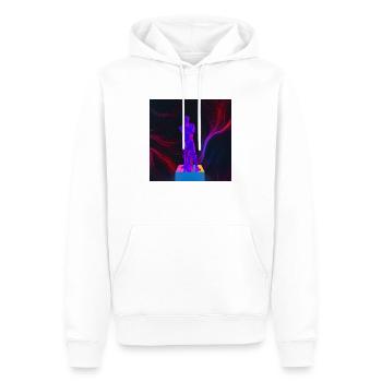 Cyber Spartacus - Sweat à capuche Premium bio Homme - blanc - Devant - Nico (187cm)