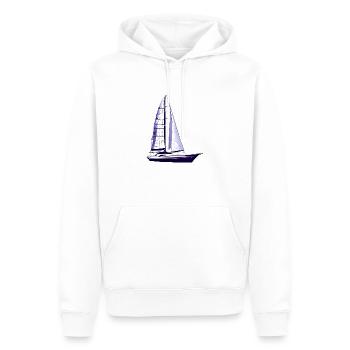 Sailing, Sailing, Sailboat, Sailor, Sailing Ship - Men’s Premium Organic Hoodie - white - Front - Nico (187cm)