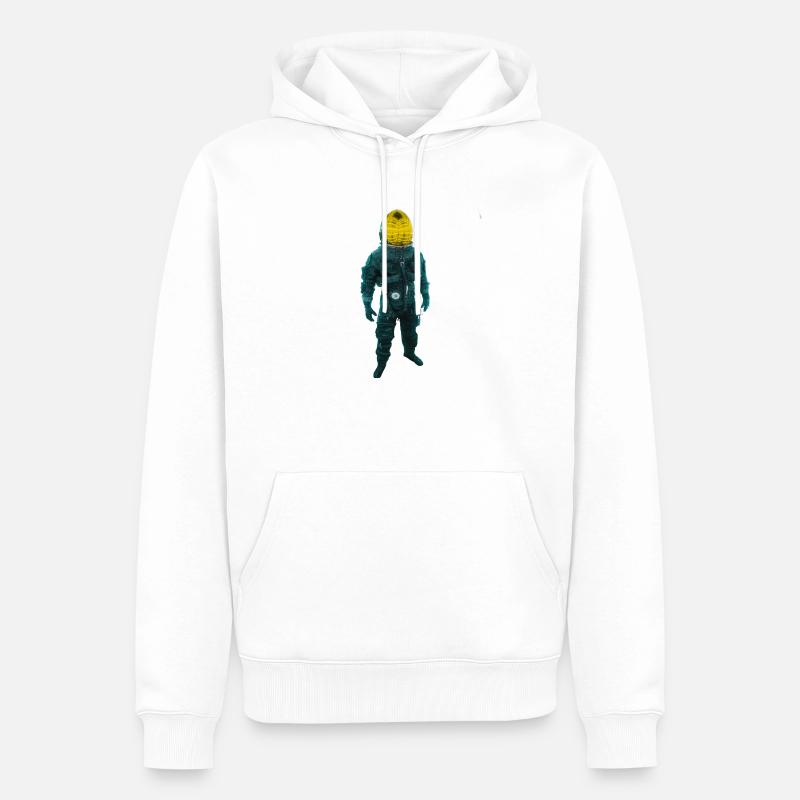 astronaute - Sweat à capuche Premium bio Homme - blanc
