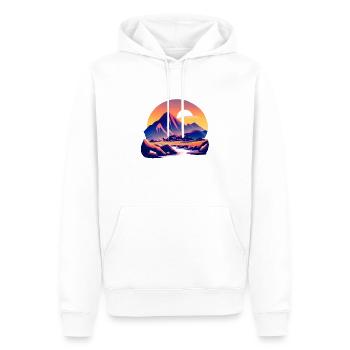 Mountains Hiking Mountain Hiking Hiking Mountain Hikers - Men’s Premium Organic Hoodie - white - Front - Nico (187cm)