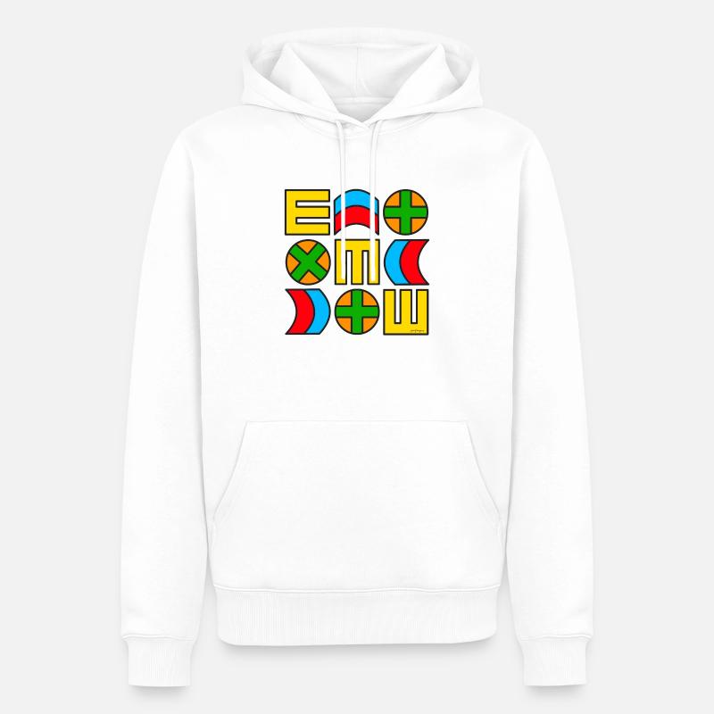 Modèle Moda 310523 4 - Sweat à capuche Premium bio Homme - blanc