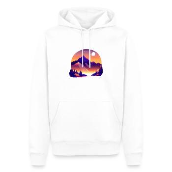 Mountains Hiking Mountain Hiking Hiking Mountain Hikers - Men’s Premium Organic Hoodie - white - Front - Nico (187cm)