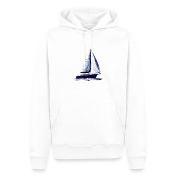 Segler Segelschiff Segeln Segelsport Segelboot - Männer Premium Bio Hoodie - Weiß - Vorne - Nico (187cm)