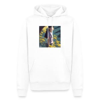 Anime Girl Forrest - Männer Premium Bio Hoodie - Weiß - Vorne - Nico (187cm)