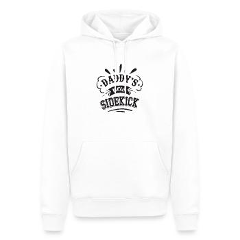 Daddy´s new Sidekick - Männer Premium Bio Hoodie - Weiß - Vorne - Nico (187cm)