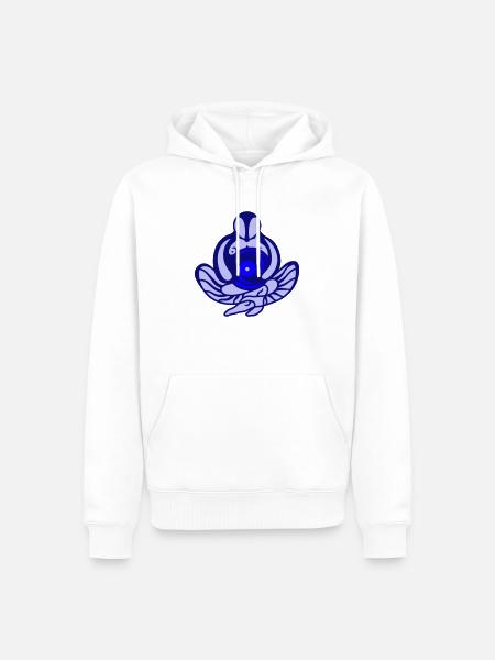Doel. Succes, motivatie en concentratie - Mannen Premium Bio hoodie - wit
