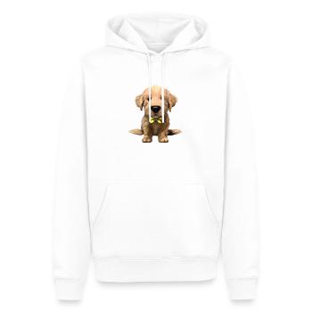 Propriétaires de chiens Golden Retriever chiots chiens - Sweat à capuche Premium bio Homme - blanc - Devant - Nico (187cm)