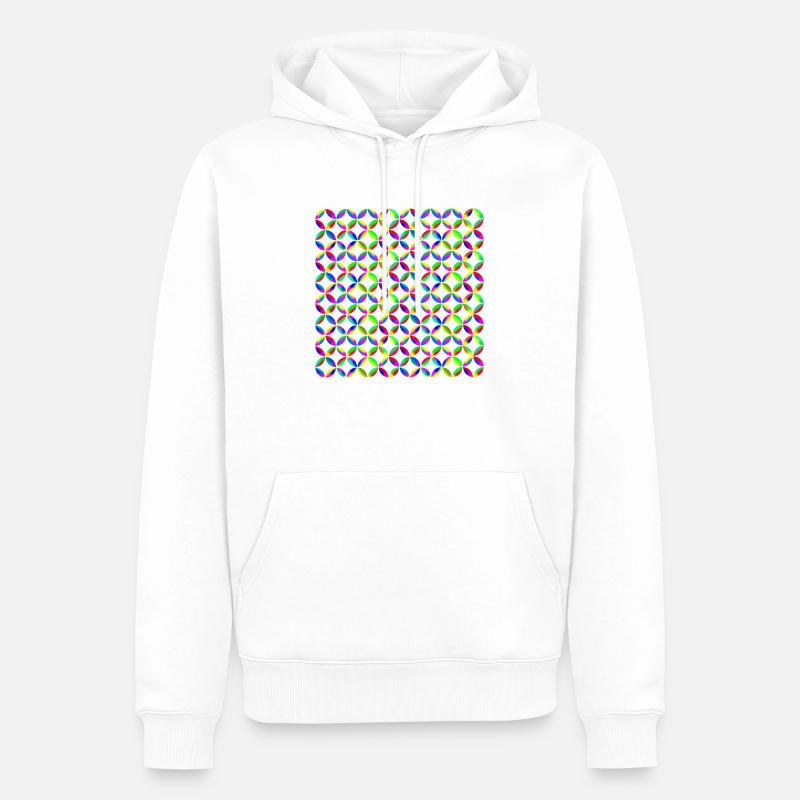 Modèle - Sweat à capuche Premium bio Homme - blanc