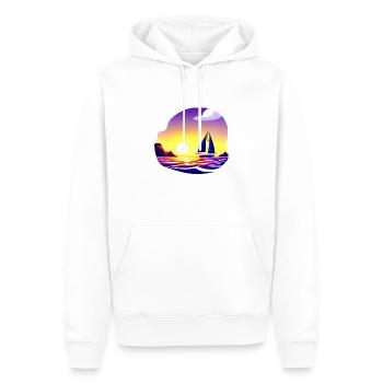 Sailing Sailor Sailing Ship Sailing Sailboat - Men’s Premium Organic Hoodie - white - Front - Nico (187cm)