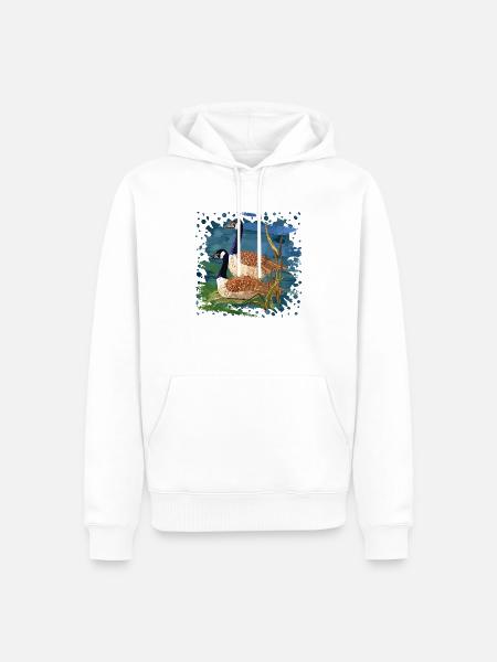 Birds - Men’s Premium Organic Hoodie - white
