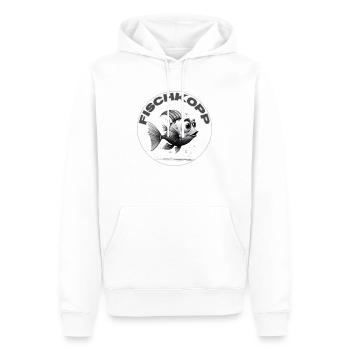 Fischkopp Norddeutschland - Männer Premium Bio Hoodie - Weiß - Vorne - Nico (187cm)