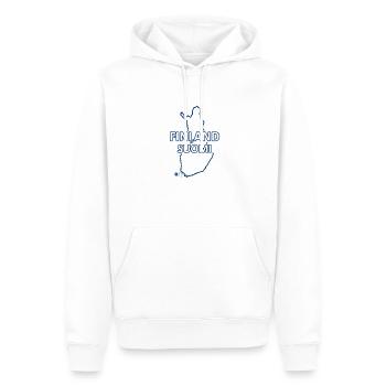 Landkarte von Finnland - Männer Premium Bio Hoodie - Weiß - Vorne - Nico (187cm)