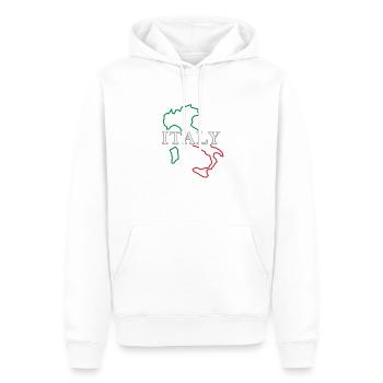 Landkarte von Italien - Männer Premium Bio Hoodie - Weiß - Vorne - Nico (187cm)