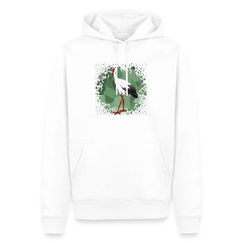 Storch - Männer Premium Bio Hoodie - Weiß - Vorne - Nico (187cm)