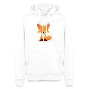 Kleiner schlauer Fuchs - Männer Premium Bio Hoodie - Weiß - Vorne - Nico (187cm)