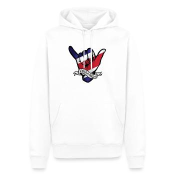 Costa Rica Shaka - Männer Premium Bio Hoodie - Weiß - Vorne - Nico (187cm)